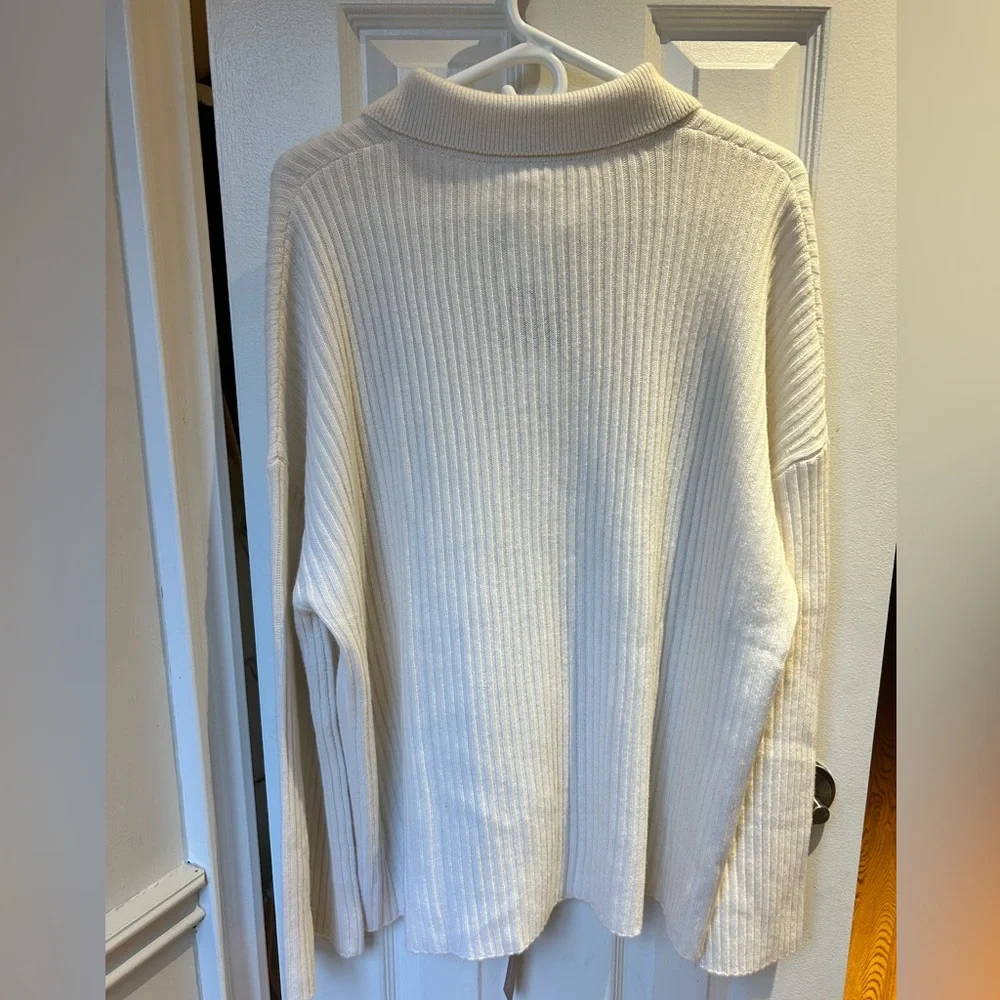Reformation Fantino Cashmere Collared Cardigan Gossamer - Picture 4 of 10